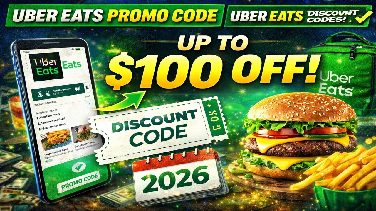 Uber Eats Promo Code — $100 OFF Uber Eats Discount Codes (2026 Working)
