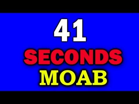 MW3 : 41 SECOND MOAB | VERY FAST INFECTED MOAB - FMG vs Throwing Knives