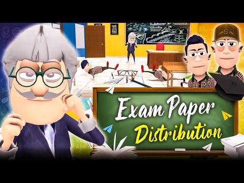 Exam Paper Distribution 📝😜 | Back To School | @KomedyKeKing | School Days | Smokhan Comedy