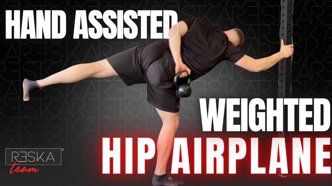 Hand assisted Weighted Hip Airplane
