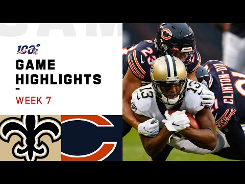 Saints vs. Bears Week 7 Highlights | NFL 2019
