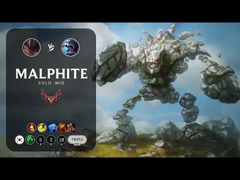 Malphite Mid vs Talon - KR Grandmaster Patch 12.23