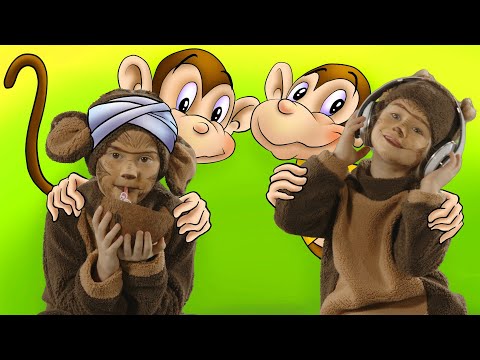 Mini Bambini Kids - Pięć małych małpek