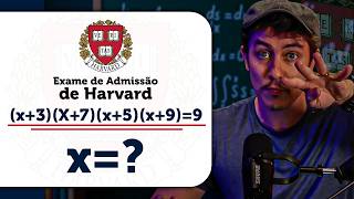 Questão braba de MATEMÁTICA do exame de admissão de HARVARD (explicada no detalhinho)