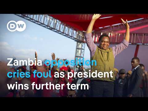 Zambia election: Incumbent Hakainde Hichilema wins 60% as opposition alleges intimidation | DW News