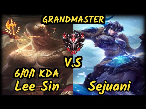 RGE HeaQ (LEE SIN) vs SEJUANI - 6/0/1 KDA JUNGLE GAMEPLAY - EUW Ranked GRANDMASTER