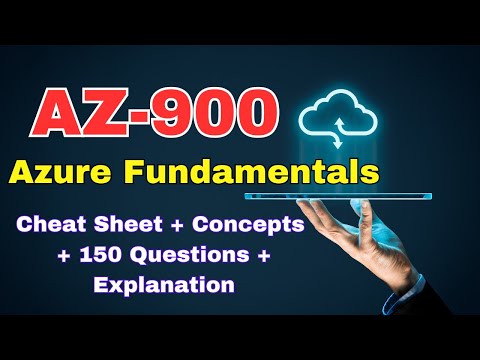 Exam AZ-900 : Microsoft Azure Fundamentals Certification Course - Pass the exam in 4 hours! ✔ ✫✫✫✫✫