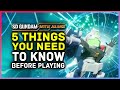 SD Gundam Battle Alliance - 5 Things You Need To Know Before You Play!