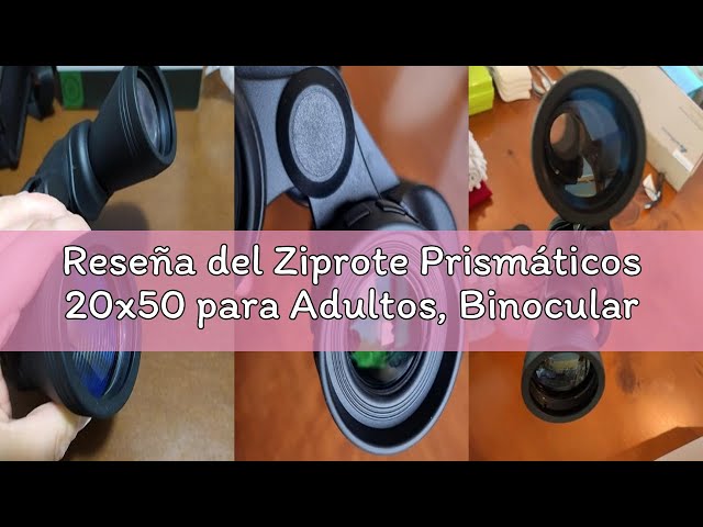 Vídeo relacionado con Prismáticos Profesionales 20 X 50, Binoculares para Adultos con prismas BAK-4 y Lentes FMC, Antiniebla e Impermeables con Adaptador para Smartphone de Aves, Caza, Senderismo