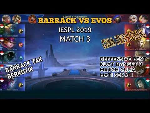 EVOS ESPORTS VS PG BARRACX FINAL MATCH EVOS!! - IESPL MOBILE LEGEND 2019