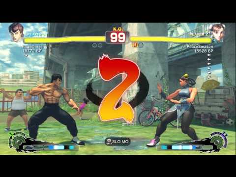 hageshii jeng [Fei] vs PeaceEmason [Chun] SSF4 Japanese Online Ranked Matches - TRUE-HD