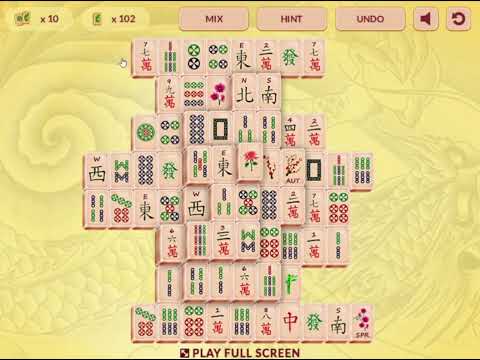 Mahjong Solitaire: Free online game, play full screen without