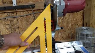 How to square up the harbor freight compound miter saw