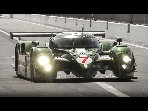 2003 Bentley Speed 8 LMP Warm Up, Accelerations & Engine Sound