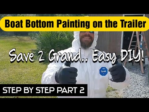 Bottom Painting a Boat on the Trailer is Easier Than You Think