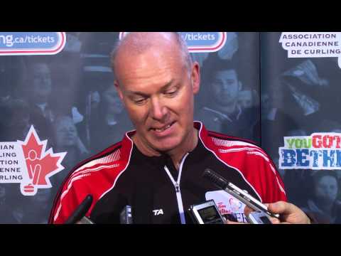 Semifinal Media Scrum - 2013 Tim Hortons Brier
