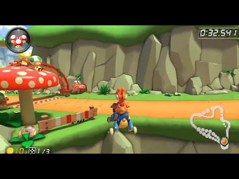 150cc Mushroom gorge gap jump shroomless MK8DX