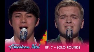 Caleb Hutchinson &amp; Laine Hardy: Two Country Boys FIGHT To Be In The Top | American Idol 2018