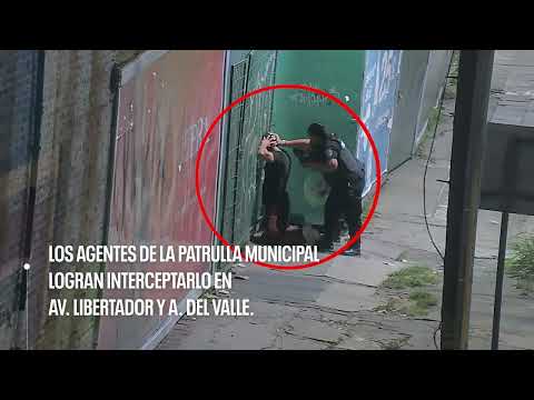 Vicente López: se hacía pasar por vendedor de medias, robó un celular y lo atraparon con las cámaras de ESCUDO