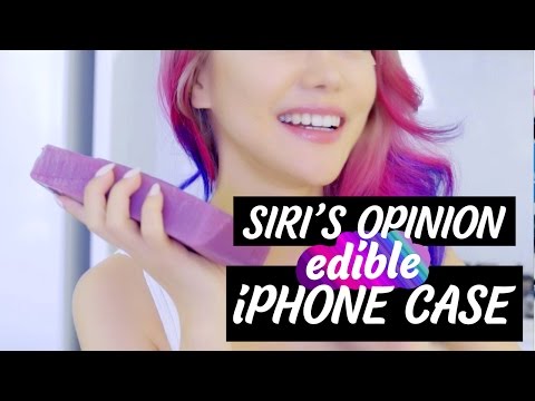 SIRI's Opinion on my DIY Gummy Edible iPhone Case!!