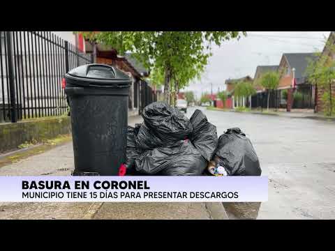 Coronel: municipio recibe sumario sanitario por crisis de basura: contrata a Starco por 30 días