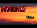 Mohbad - Sabi (Lyrics)