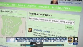 Neighbors help neighbors with Nextdoor app