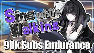 【90k Subs Endurance/9万人耐久】Sing while walking on the treadmill💪ウォーキングしながら歌枠【VTuber/凛々咲 Ririsya】