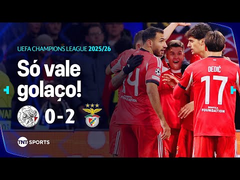 Gols e lances de Ajax-HOL x Benfica