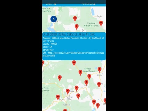 Cell tower map phone mobile 5g