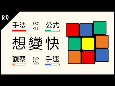 魔術方塊怎麼加速 想變快 魔方520【五條公式 兩大技巧 靈活手法】秒數加快 轉得更快 | RQ魔方