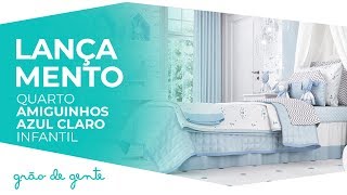 Quarto Infantil Amiguinhos Azul - Grão de Gente