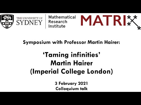Martin Hairer Colloquium Talk: Taming Infinities