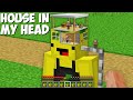 Why are THESE TINY VILLAGERS LIVING INSIDE MY HEADS in Minecraft ? LEMON CRAFT HOUSE !