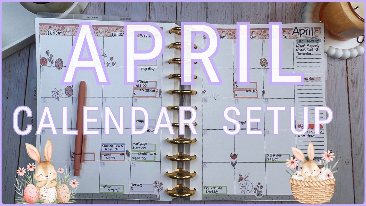 April 2026 Budget Planner Decorating | Step-by-Step Setup