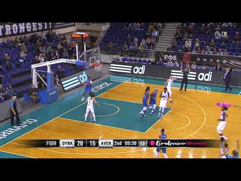 13.02.2019 Dynamo Kursk 3 pointers in Dynamo Kursk vs Perfumerias Avenida