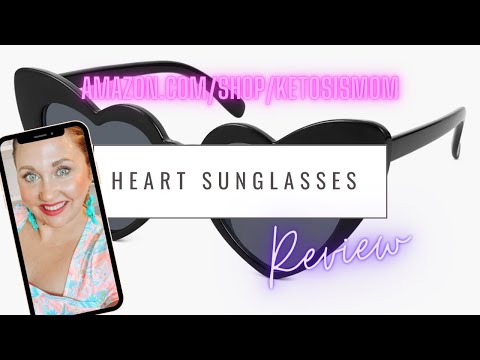 @KetosisMom Reviews Sunglass, Heart Sunglasses from Amazon