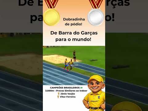 De Barra do Garças para o topo do Brasil: ouro, prata e orgulho no Atletismo Nacional