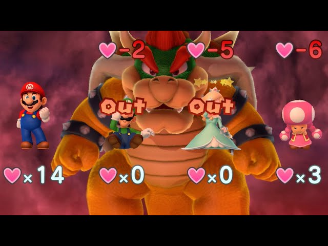 Mario Party 10 - Mario vs Luigi vs Rosalina vs Toadette vs Bowser - Chaos Castle