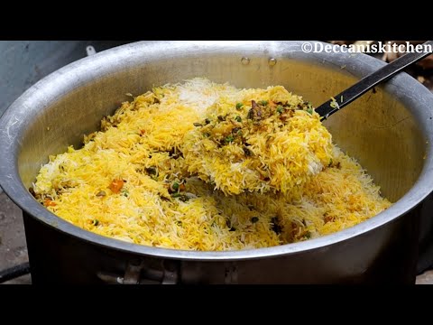 Bawarchi Se Sikhiye Vegetable Dum Biryani 50 Log Ke Liye/Hyderabadi Vegetable Dum Biryani