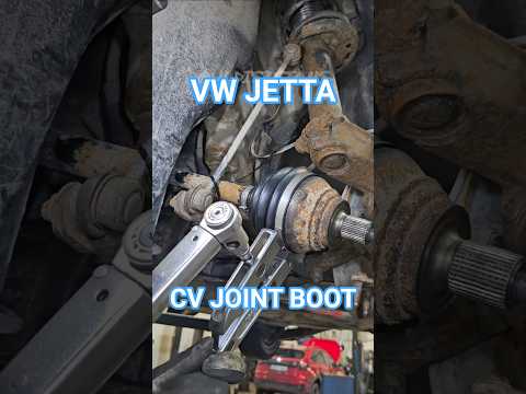 VW Jetta cv joint boot replacement. #shorts #driveshaft #cvjoint