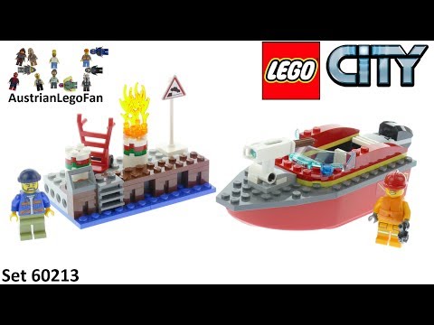 Vidéo LEGO City 60213 : L’incendie sur le quai