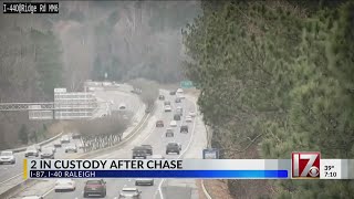 Arrests made in Wake County chase, crash: Raleigh police