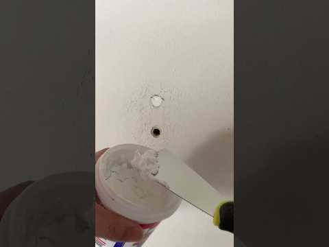How to Fix Small Holes in Drywall #diyprojects #drywall #holes #spackling #easyfix #primer #painting