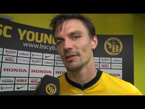 Alain Rochat und Yvon Mvogo nach YB -  FC Luzern (4:1)