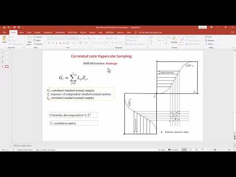 Correlated Latin Hypercube sampling with Cholesky decomposition