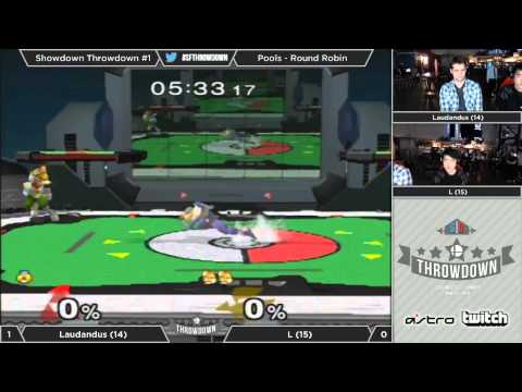 Melee Showdown Throwdown #1 - Pools: Round Robin - Laudandus (Sheik) vs L (Fox)
