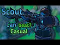 Scout can beat Casaul? | Tower Defense Simulator