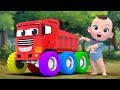 collar wheels truck Finger Family & Wheels On The Bus  | Nursery Rhymes & Kids Songs | Kindergarten