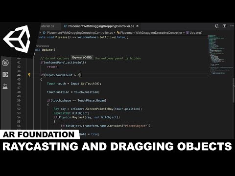 AR Foundation with Unity3d and Adding Dragging Functionality with AR Raycast and Physics Raycast
